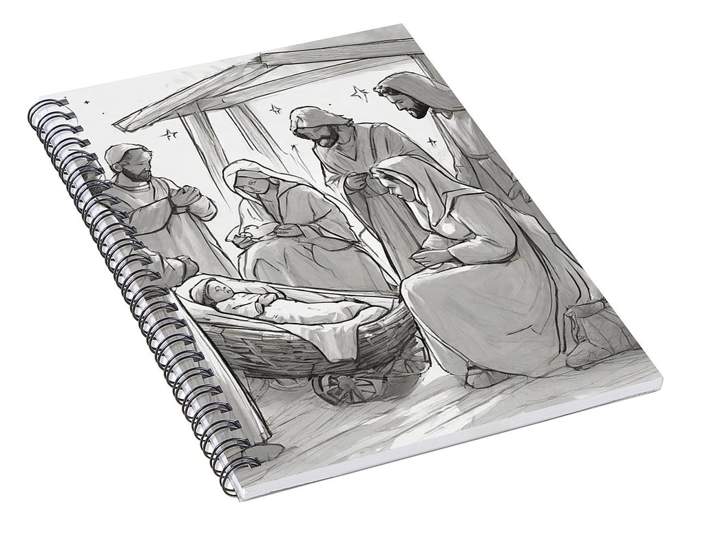 Nativity Scene - Spiral Notebook