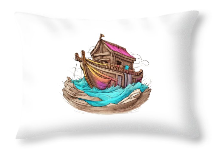 Noah's Ark - Throw Pillow