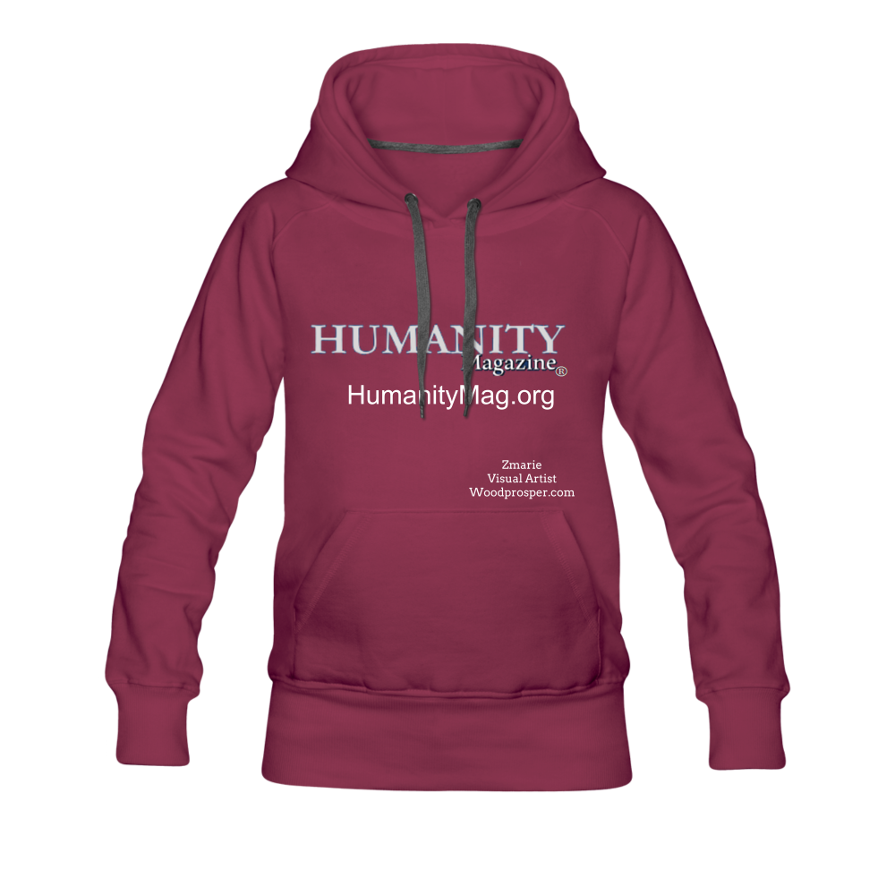 Humanity Women’s Premium Hoodie - burgundy