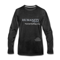 Humanity Men's Premium Long Sleeve T-Shirt - charcoal gray