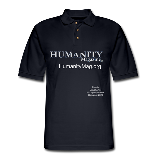 Humanity Project Men's Pique Polo Shirt - midnight navy