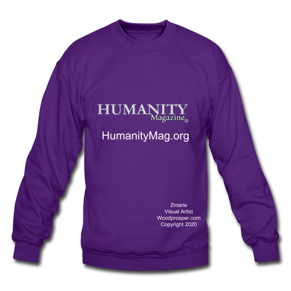 Unisex Humanity Project Crewneck Sweatshirt - purple