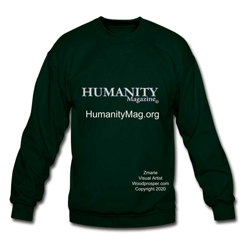 Unisex Humanity Project Crewneck Sweatshirt - forest green