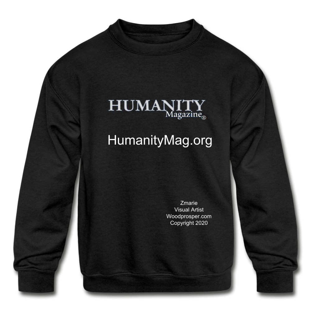 Humanity Project Kids' Crewneck Sweatshirt - black