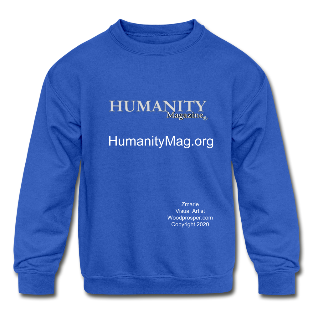 Humanity Project Kids' Crewneck Sweatshirt - royal blue