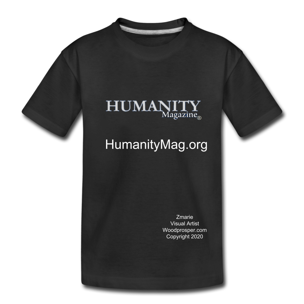 Unisex Humanity Project Kids' Premium T-Shirt - black