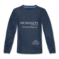 Humanity Project Kids' Premium Long Sleeve T-Shirt - navy