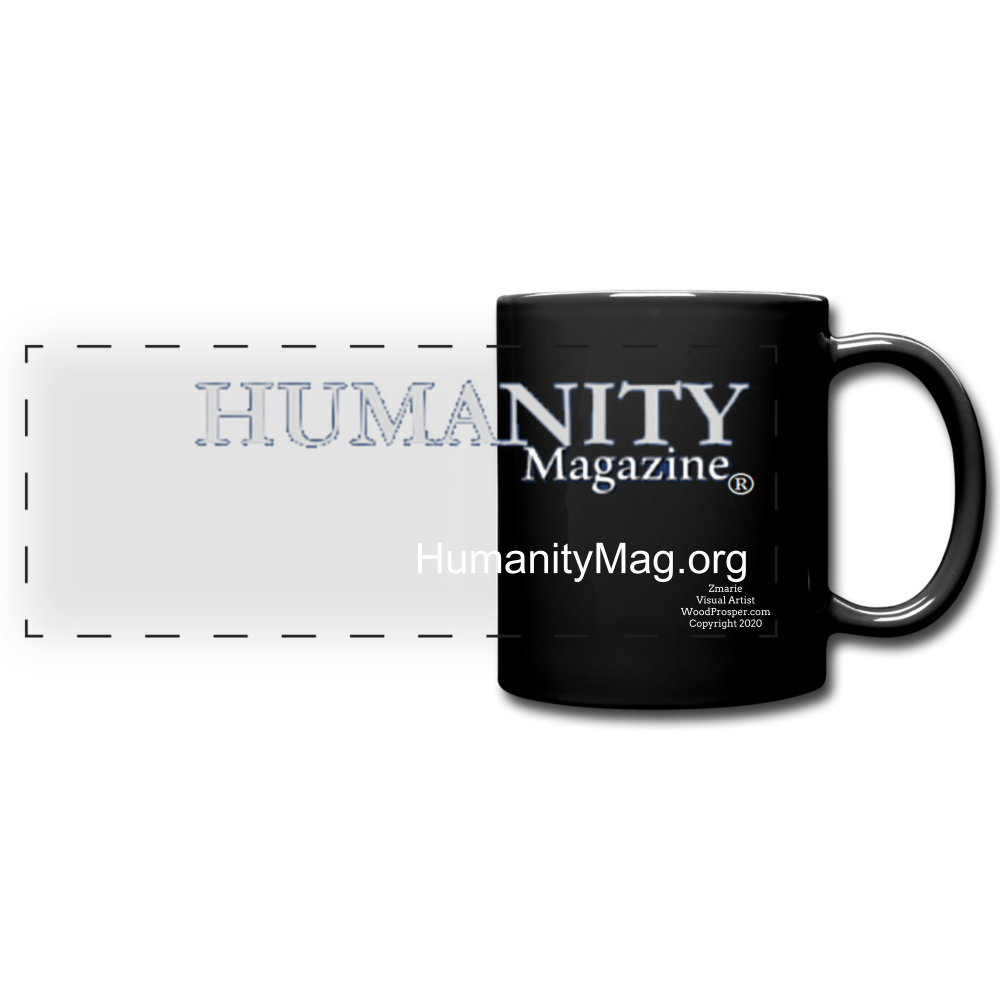 Humanity Project Full Color Panoramic Mug - black