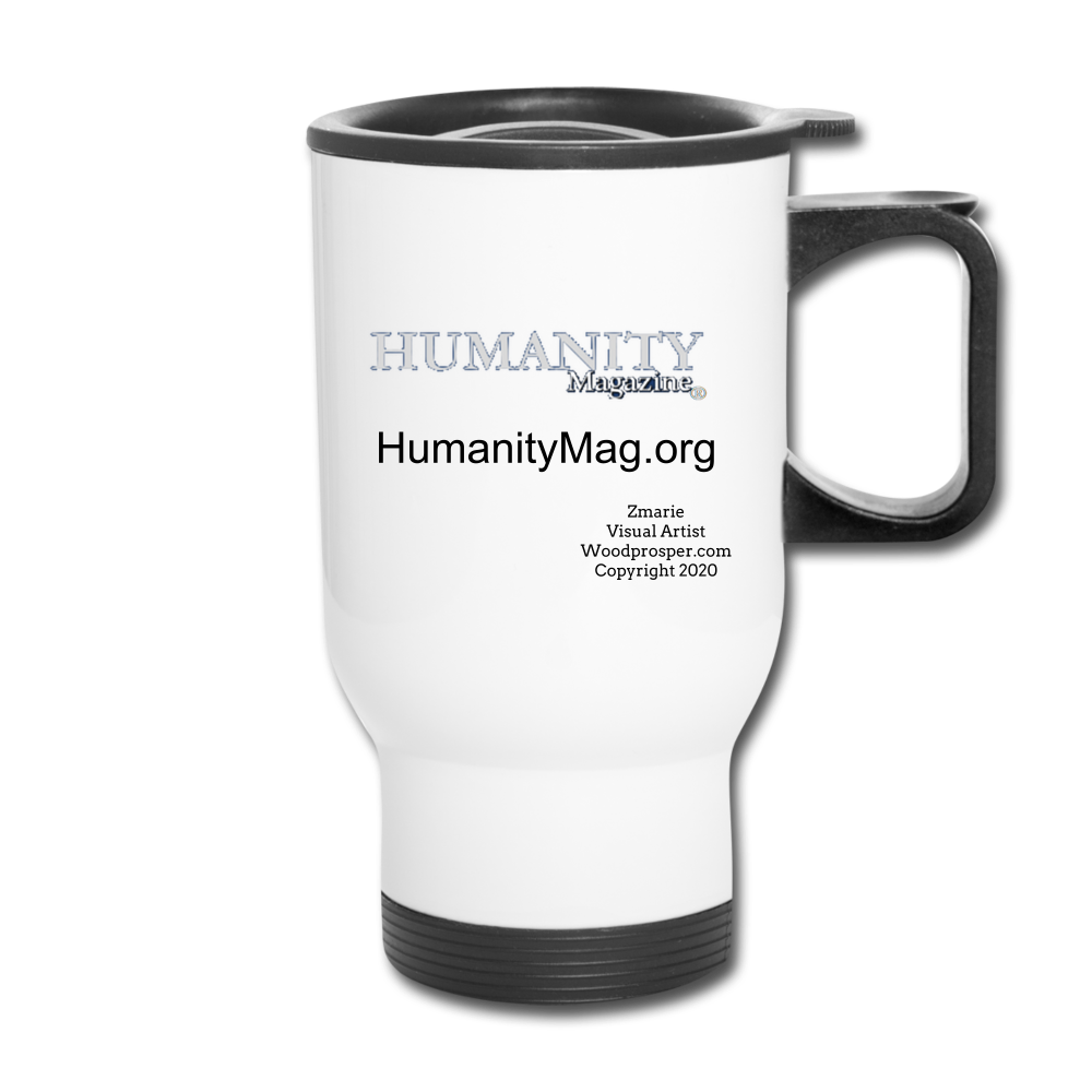Humanity Travel Mug - white