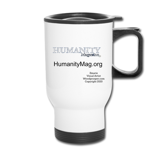 Humanity Travel Mug - white