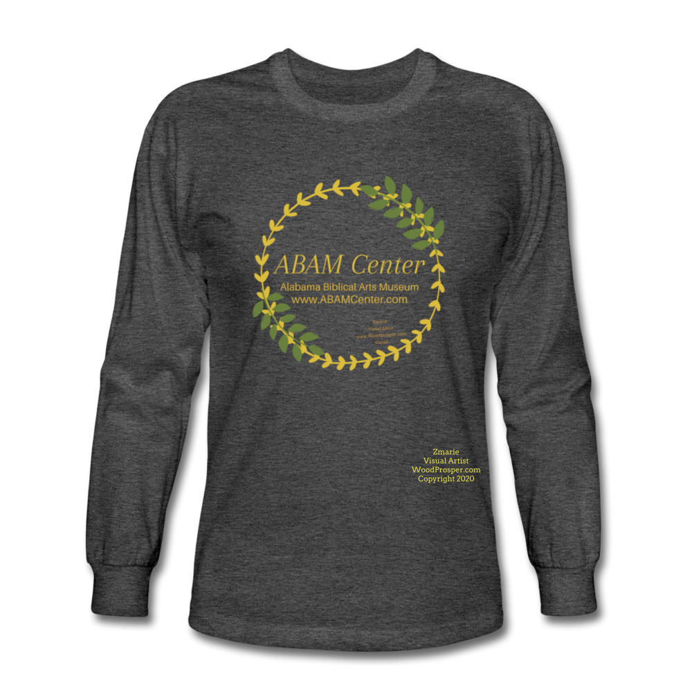 ABAM Center Men's Long Sleeve T-Shirt - heather black