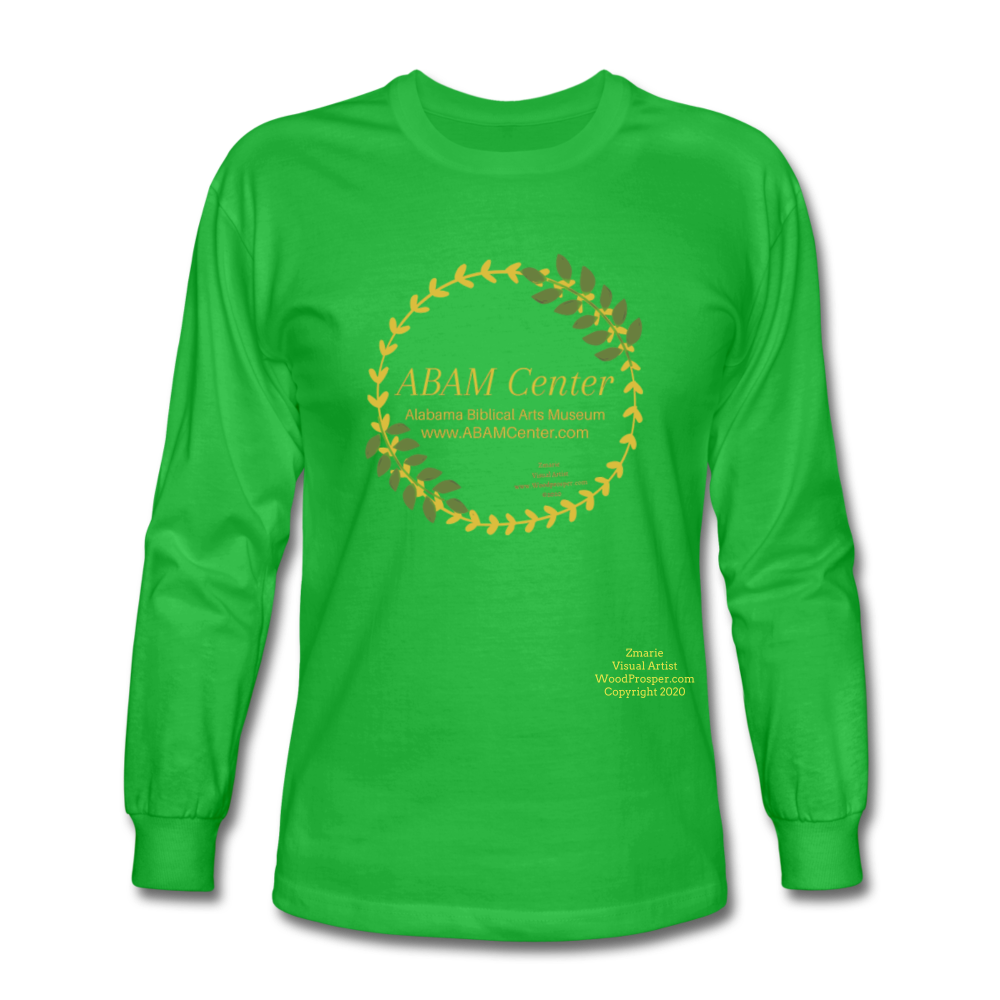 ABAM Center Men's Long Sleeve T-Shirt - bright green