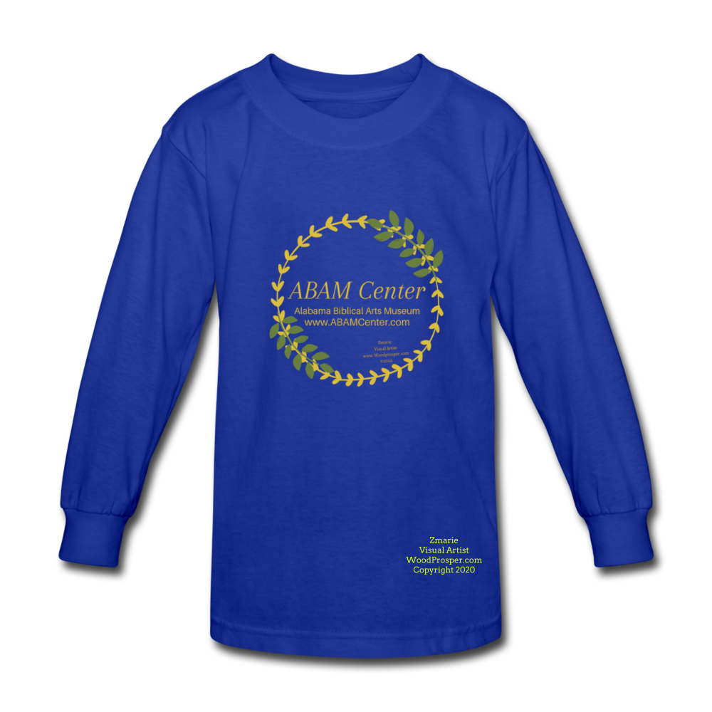 ABAM Center Kids' Long Sleeve T-Shirt - royal blue