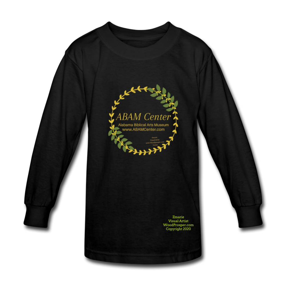 ABAM Center Kids' Long Sleeve T-Shirt - black