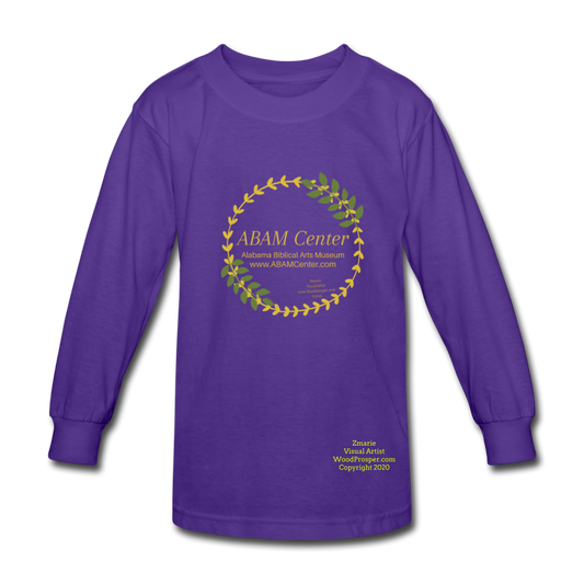 ABAM Center Kids' Long Sleeve T-Shirt - dark purple