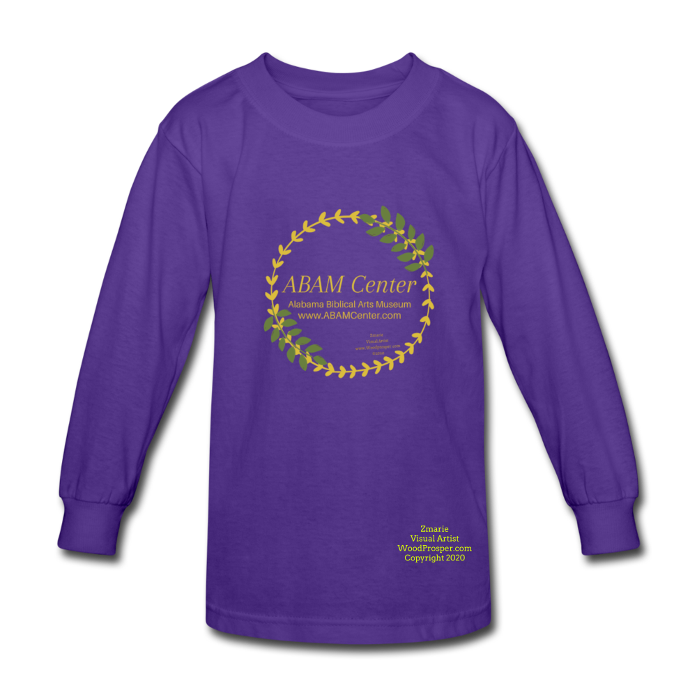 ABAM Center Kids' Long Sleeve T-Shirt - dark purple