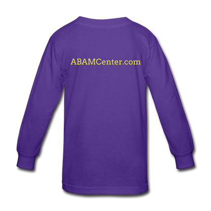 ABAM Center Kids' Long Sleeve T-Shirt - dark purple