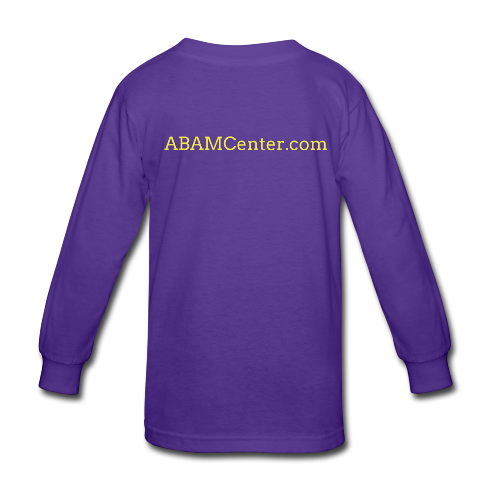ABAM Center Kids' Long Sleeve T-Shirt - dark purple