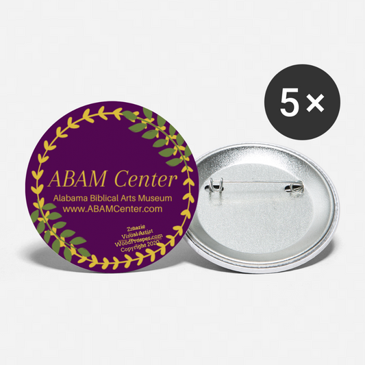ABAM Center Buttons large 2.2'' (5-pack) - white