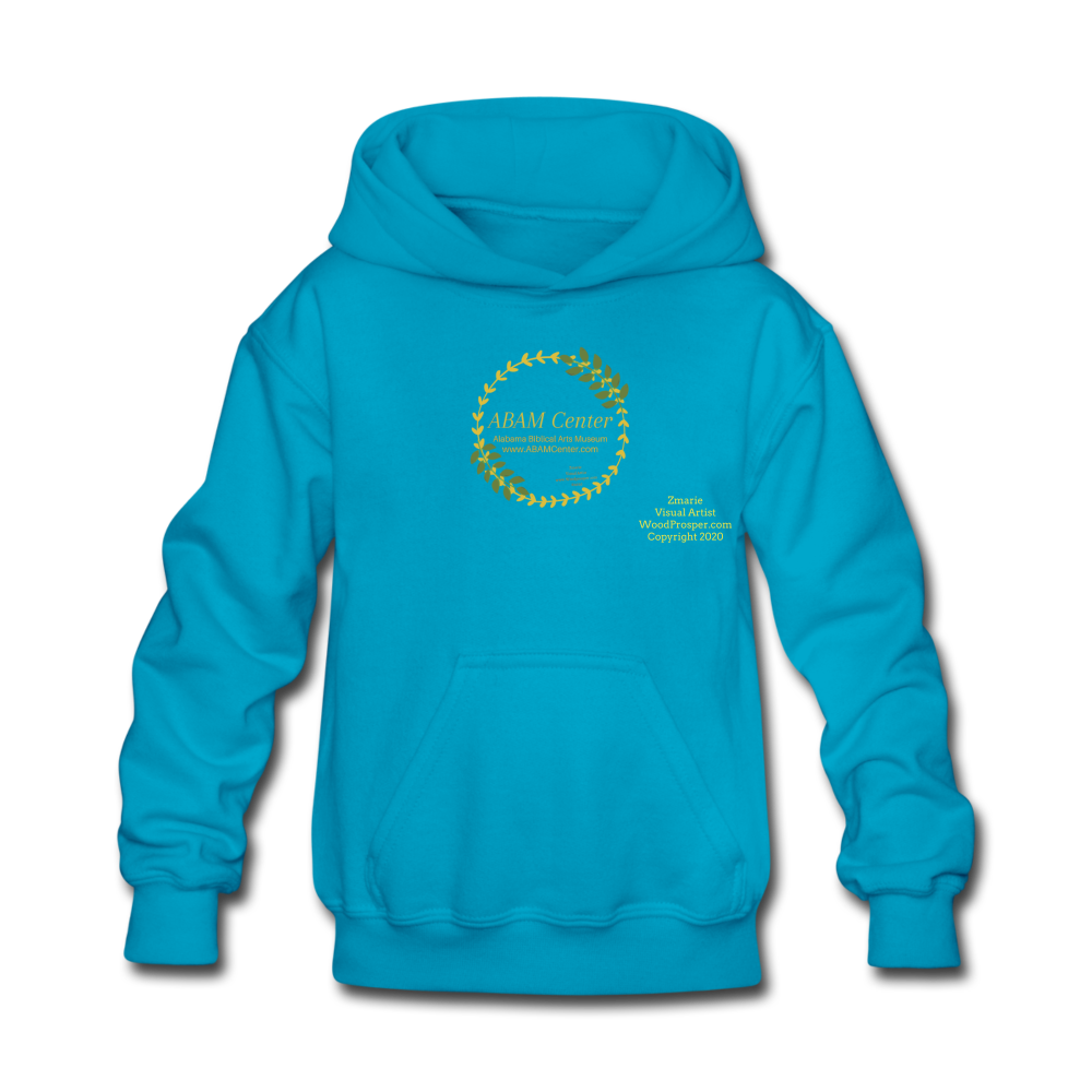 ABAM Center Kids' Hoodie - turquoise