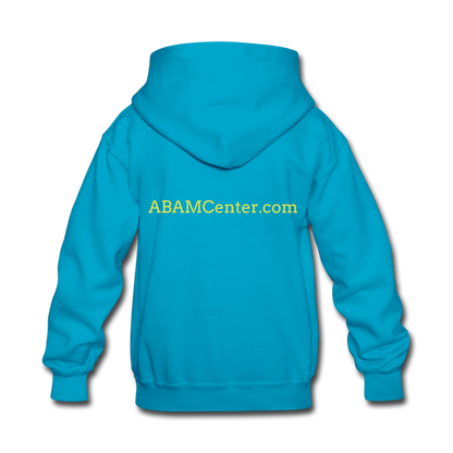 ABAM Center Kids' Hoodie - turquoise