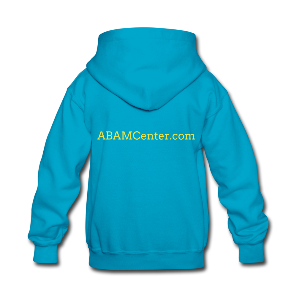 ABAM Center Kids' Hoodie - turquoise