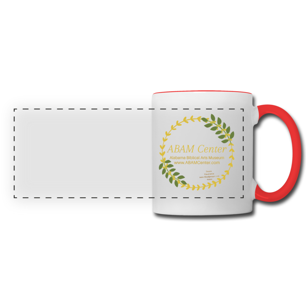 ABAM Center Panoramic Mug - white/red