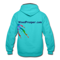 Wood Prosper Contrast Hoodie - scuba blue/asphalt