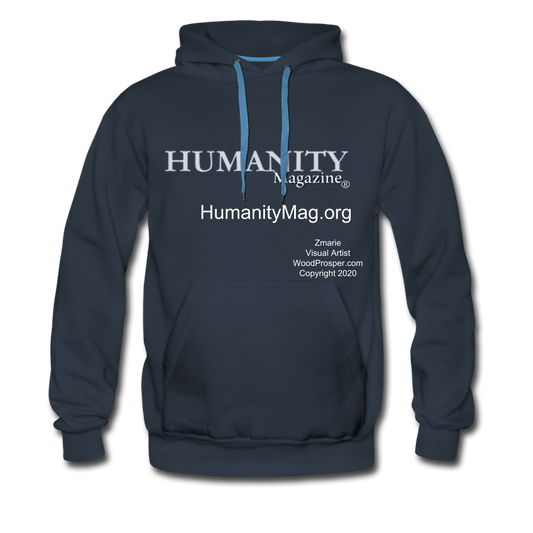 Humanity Magazine Men’s Premium Hoodie - navy
