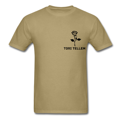 Tori Tellem Rose Unisex Tshirt - khaki