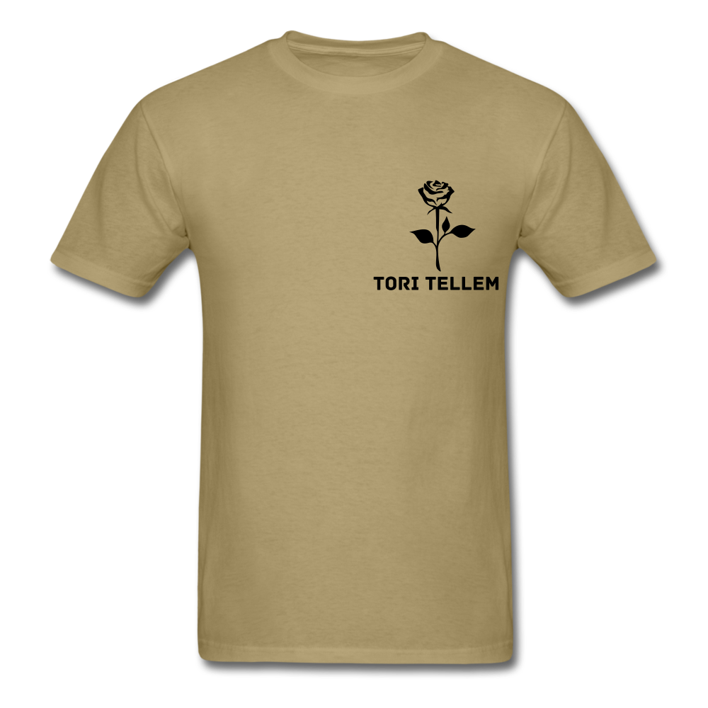 Tori Tellem Rose Unisex Tshirt - khaki