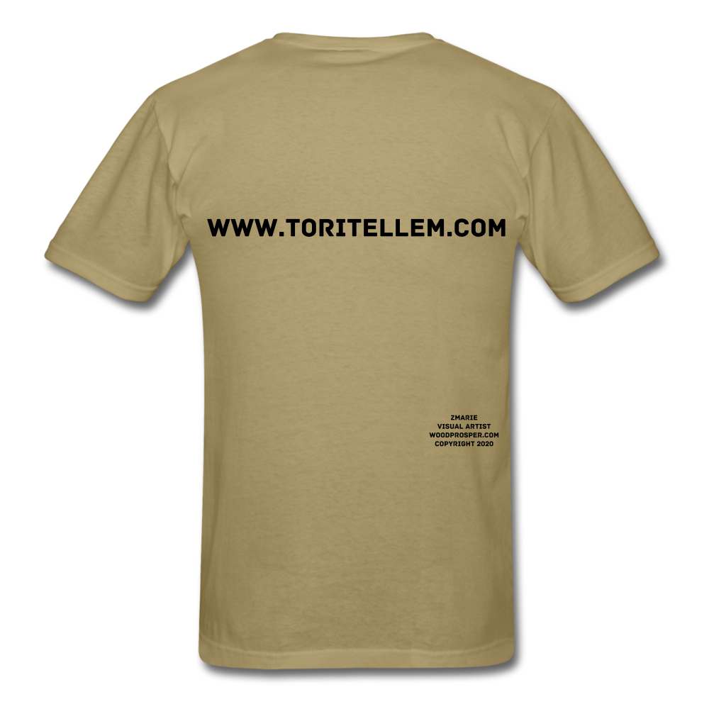 Tori Tellem Rose Unisex Tshirt - khaki