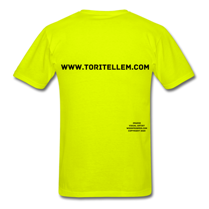 Tori Tellem Rose Unisex Tshirt - safety green