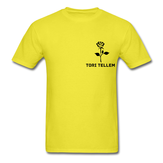 Tori Tellem Rose Unisex Tshirt - yellow