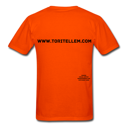 Tori Tellem Rose Unisex Tshirt - orange