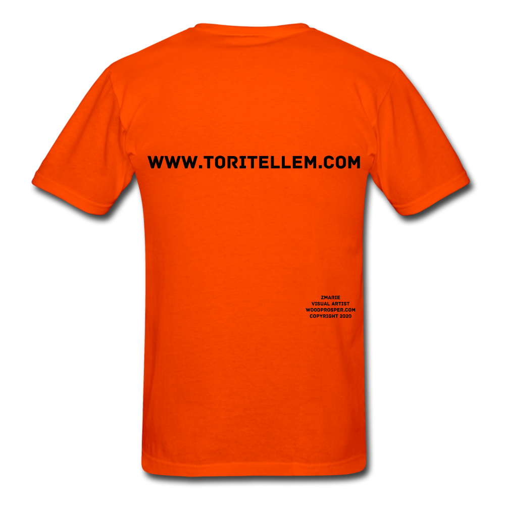 Tori Tellem Rose Unisex Tshirt - orange