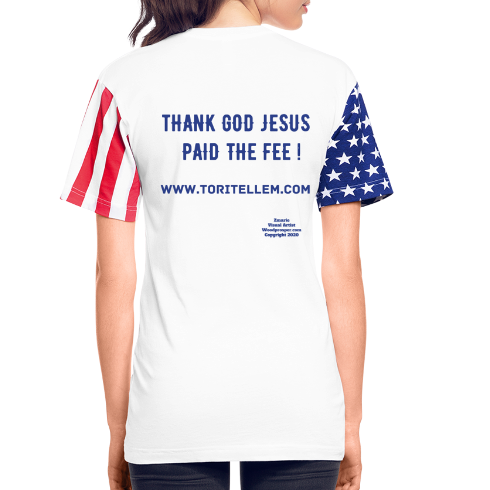 Tori Tellem FREEDOM Stars & Stripes T-Shirt - white