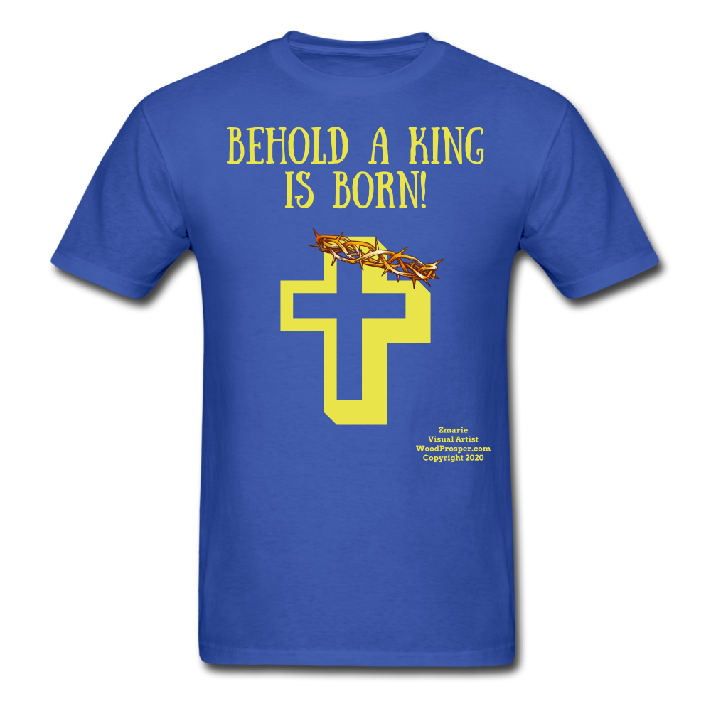 A King is Born Men's T-Shirt - royal blue