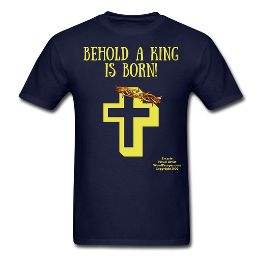 A King is Born Men's T-Shirt - navy