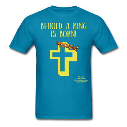 A King is Born Men's T-Shirt - turquoise