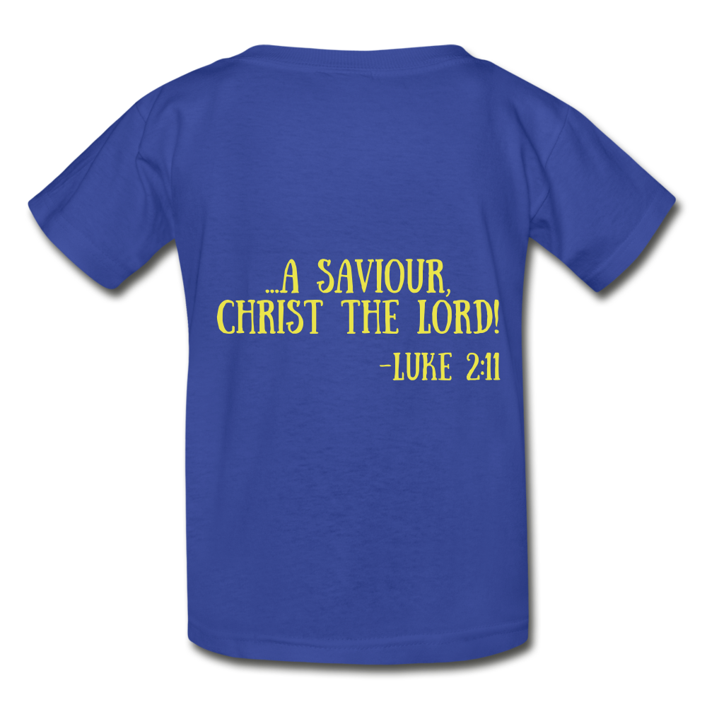 A King Is Born Hanes Youth Tagless T-Shirt - royal blue