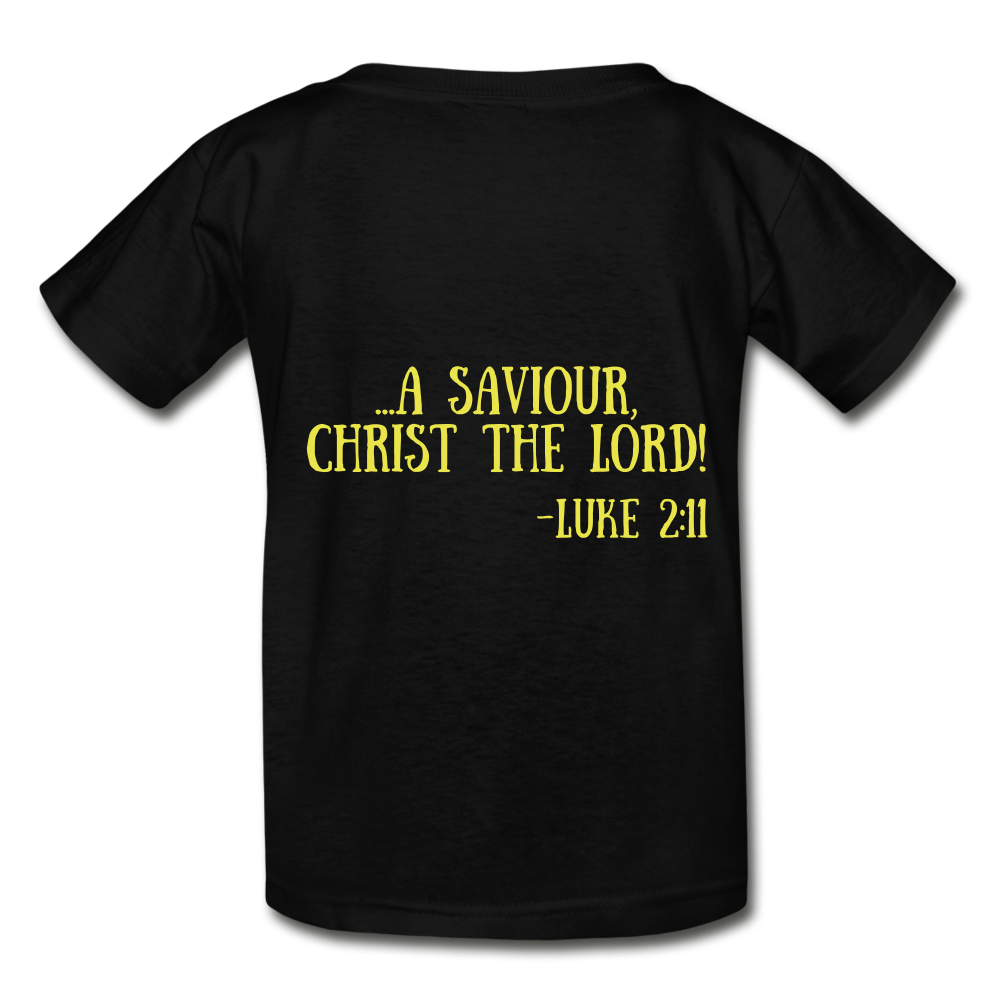 A King Is Born Hanes Youth Tagless T-Shirt - black