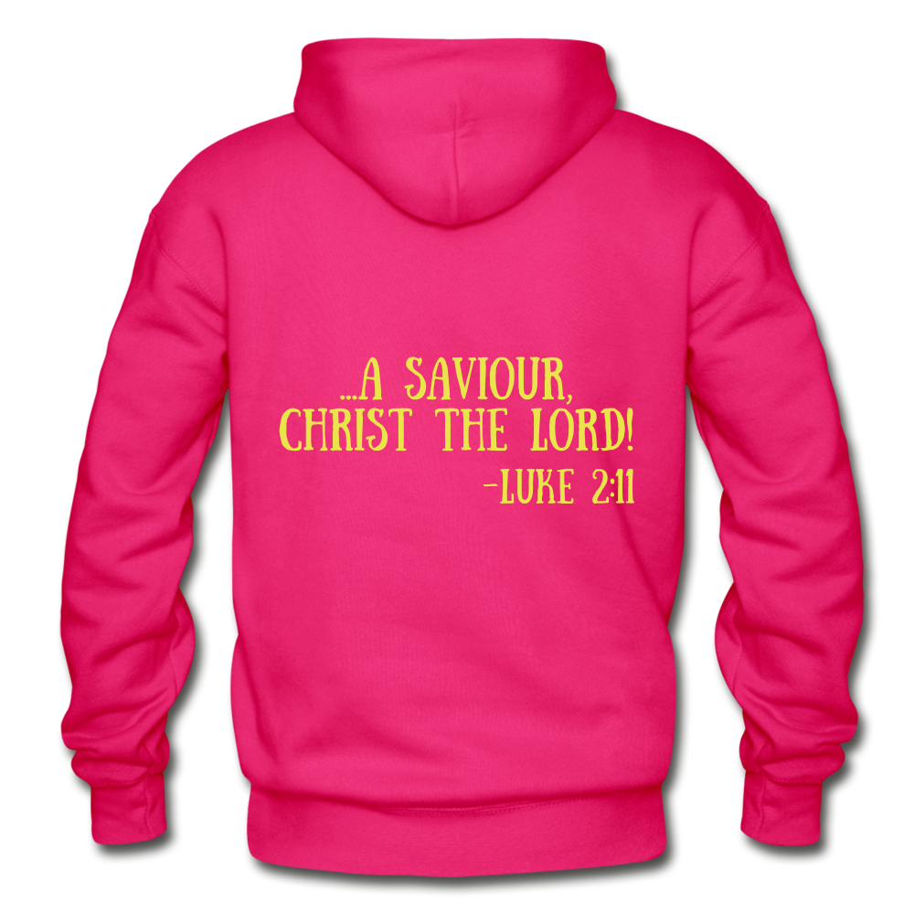 A King Is Born Gildan Heavy Blend Adult Hoodie - fuchsia