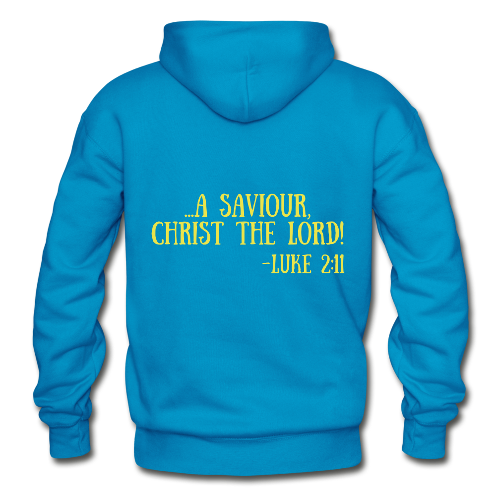 A King Is Born Gildan Heavy Blend Adult Hoodie - turquoise