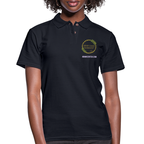 ABAM Women's Pique Polo Shirt - midnight navy
