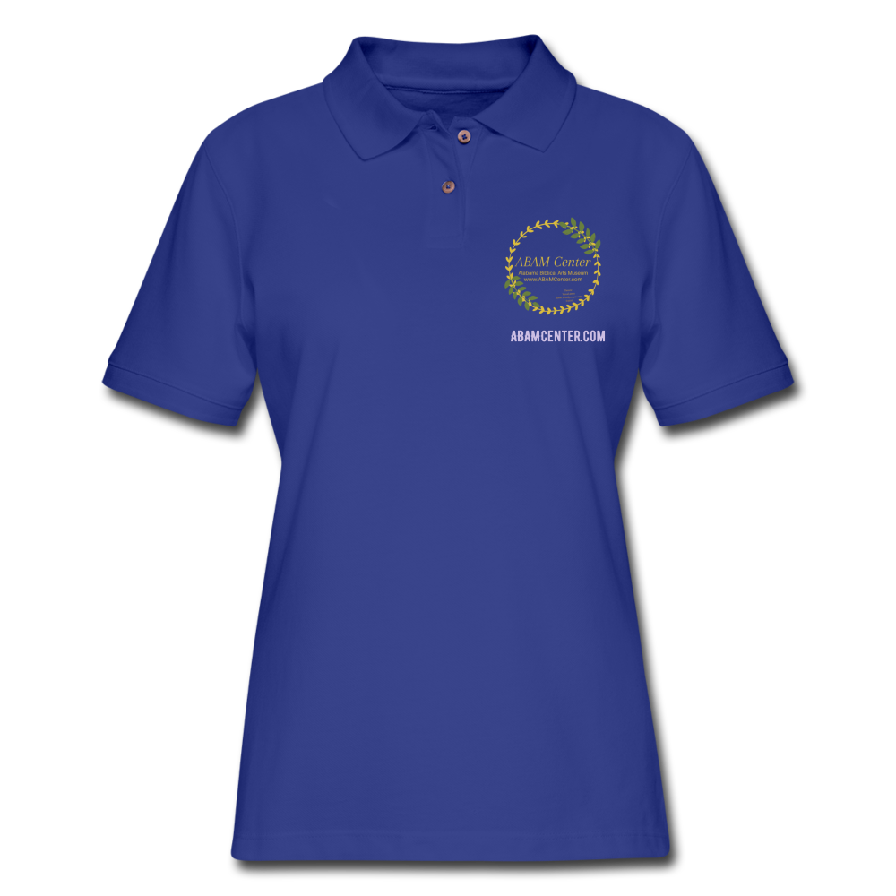 ABAM Women's Pique Polo Shirt - royal blue