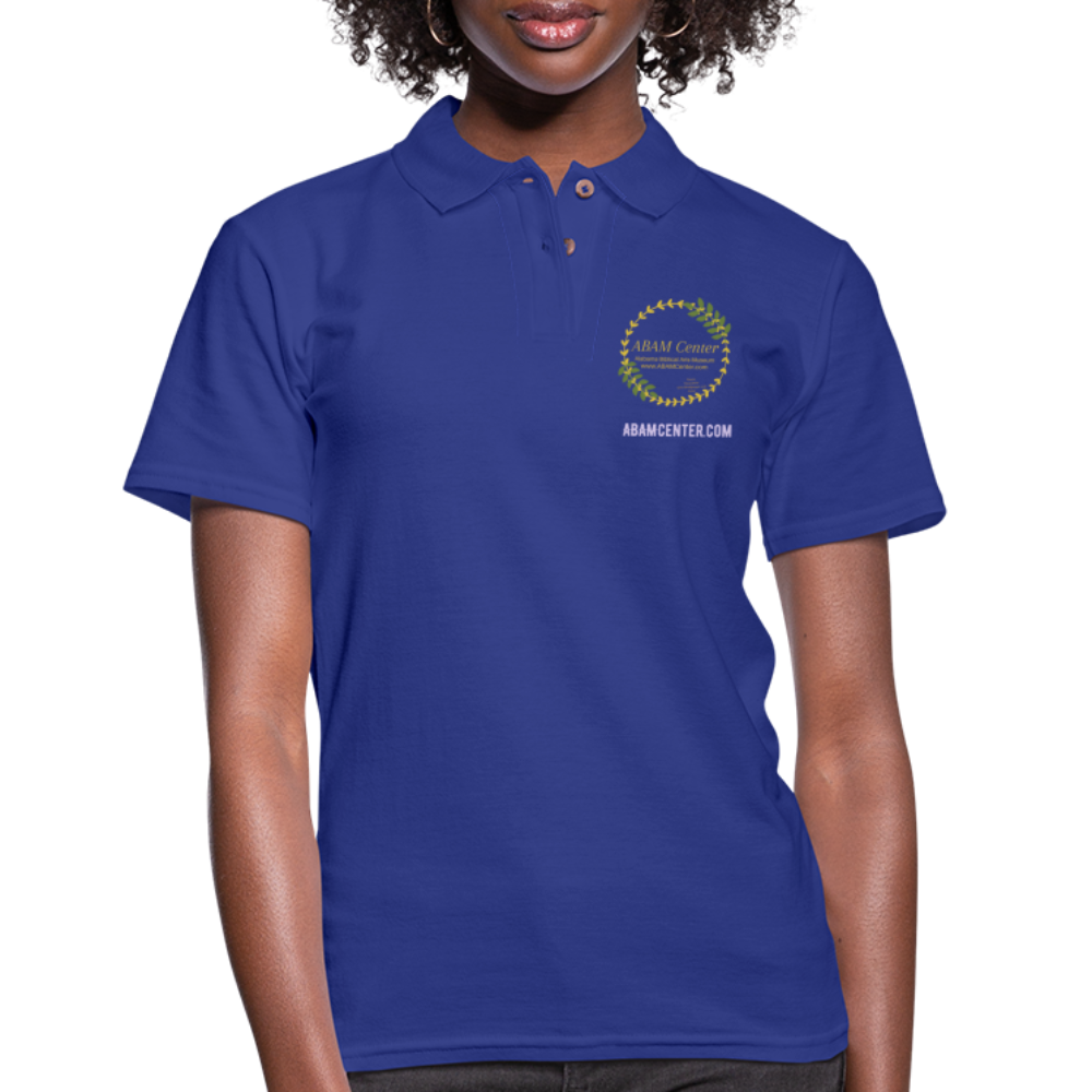 ABAM Women's Pique Polo Shirt - royal blue
