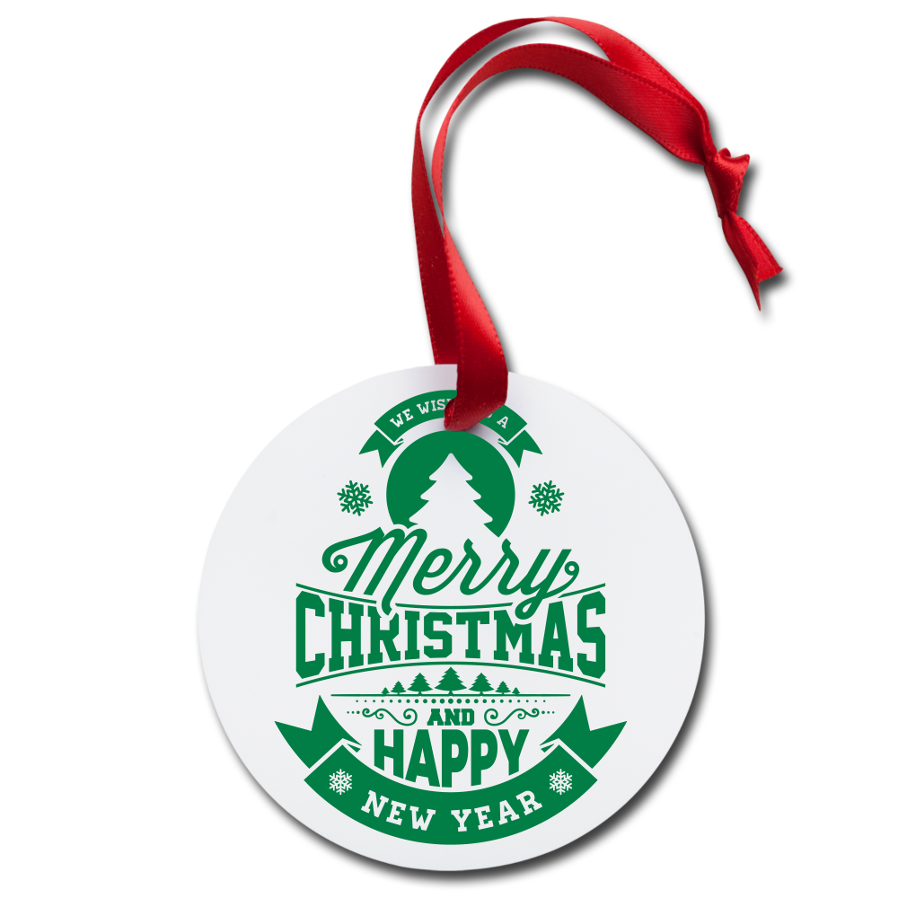 Holiday Ornament - white