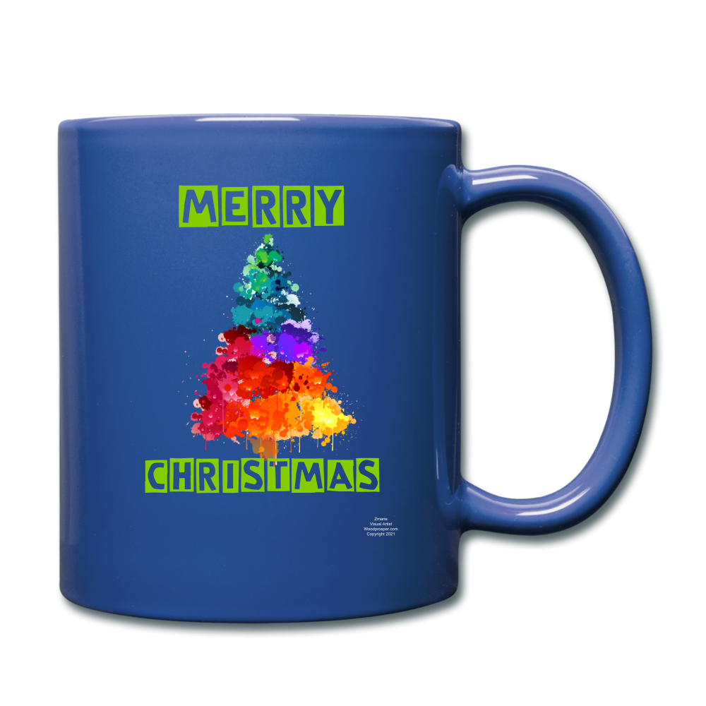 Merry Christmas Full Color Mug - royal blue