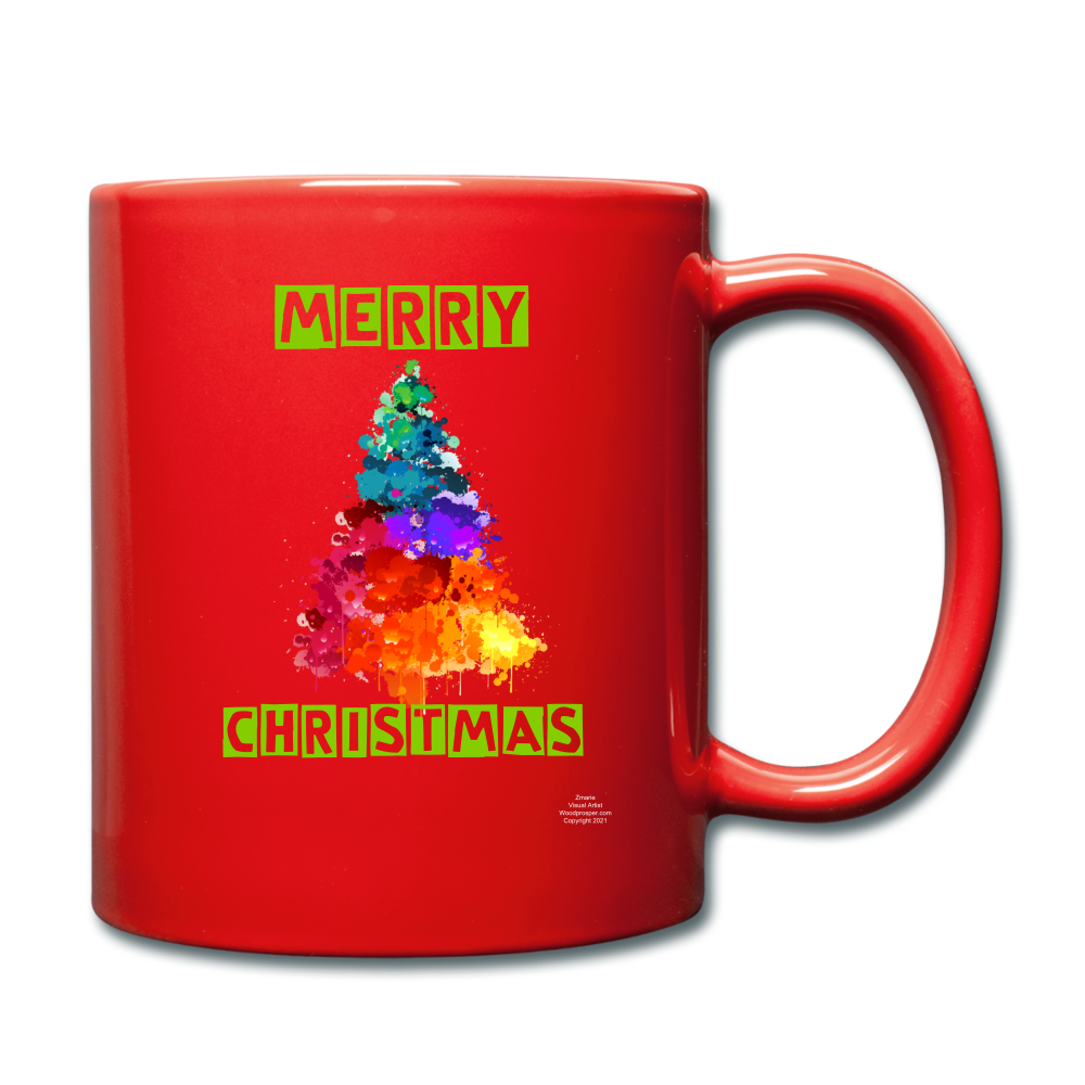 Merry Christmas Full Color Mug - red